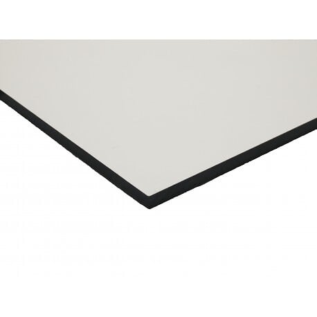 MCCOVER - Panneau de bardage stratifié HPL compact Crème, ep.6 mm, l.130 cm, L.61 cm - large