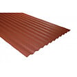 MCCOVER - Plaque acier ondulée PO 76/18 réversible noir mat / rouge mat 2000X900MM Noir mat / Rouge mat, l.90 cm, L.200 cm - vignette