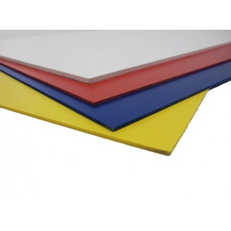 MCCOVER - Plaque PVC expansé couleur Bleu, ep.5 mm, l.50 cm, L.100 cm - large