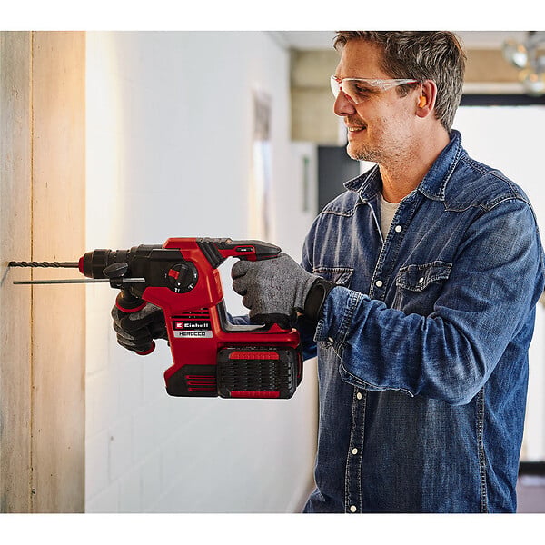 EINHELL - Marteau Perforateur sans fil SDS-plus  36V 3.2J EINHELL HEROCCO 36/28 Li-Solo Power X-Change (vendu sans batterie) - large