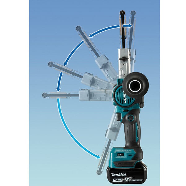 MAKITA - Ponceuse à bande MAKITA DBS180RTJ 18V Li-ion 5 Ah 9 x 533 MM - large
