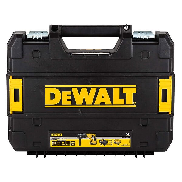 DEWALT - Perforateur SDS-Plus 2,6J 18V DEWALT DCH133M1 avec coffret et une batterie 4,0 Ah - large