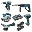 MAKITA - Pack 5 Outils MAKITA DLX5039PTJ - 18V Li-ion (4 x 5 Ah) - vignette