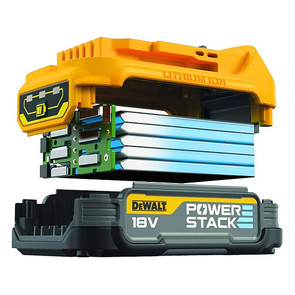 DEWALT - 2 Batteries 1,7 Ah 18V DEWALT POWERSTACK DCBP034-XJ Li-Ion - large