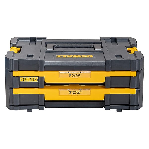 DEWALT - Coffret de Transport DEWALT T-Stak box IV 2 Tiroirs (DWST1-70706) - large