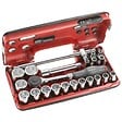 FACOM - Coffret de clé à cliquet manche rotatif DBOX FACOM S.360DBOX4PB avec douilles 1/2'' 6 pans (22 pièces) - vignette