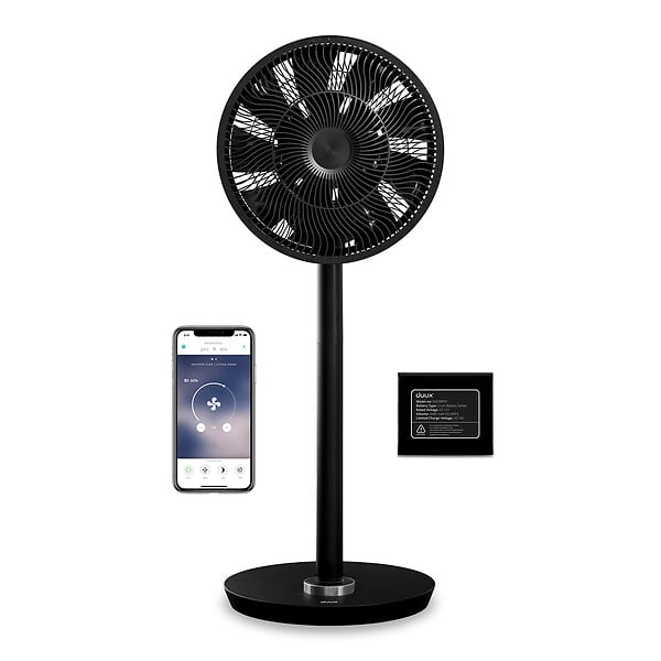 DUUX - Ventilateur connecté WiFi Whisper Flex Noir batterie - large