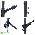VOUNOT - Parasol deporte 3M Shanghai avec housse de protection gris - vignette