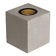 SLV - Borne extérieure carrée CONCRETO FL SLV - max.10W - GU10 - IP65 - Gris - Sans ampoule - vignette