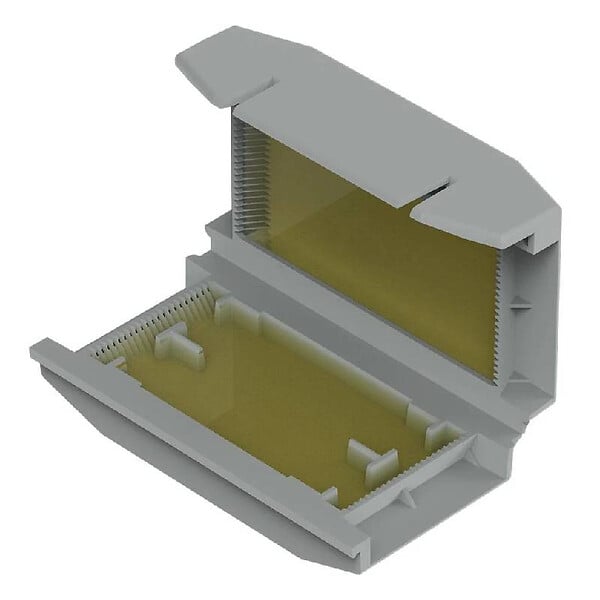 WAGO - Gelbox Wago pour conducteurs - Sans bornes de raccordement - Connexion traversante - Taille 1 - Gris - large
