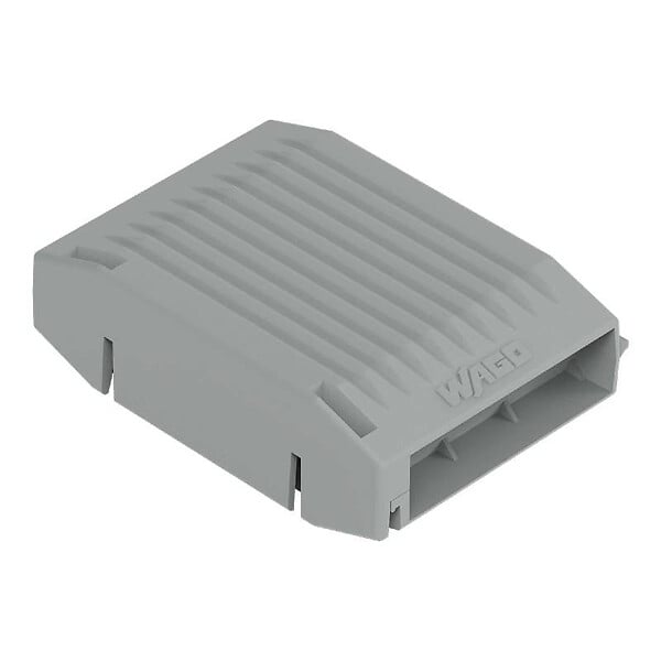 WAGO - Gelbox Wago pour conducteurs - Sans bornes de raccordement - Connexion traversante - Taille 2 - Gris - large