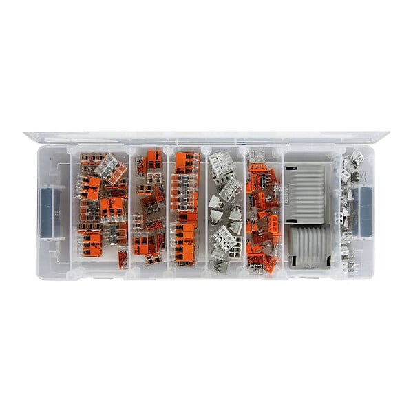 WAGO - Assortiment de bornes de connexion L-Boxx Micro Wago - Série 221,2273,207 - 84 pièces - large