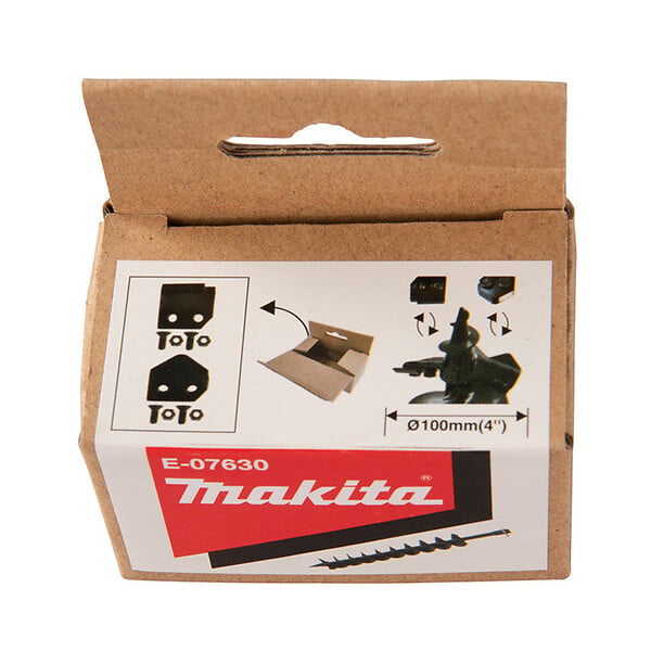 MAKITA - 2 lames interchangeables pour tarière MAKITA E-07630 Ø100mm - large