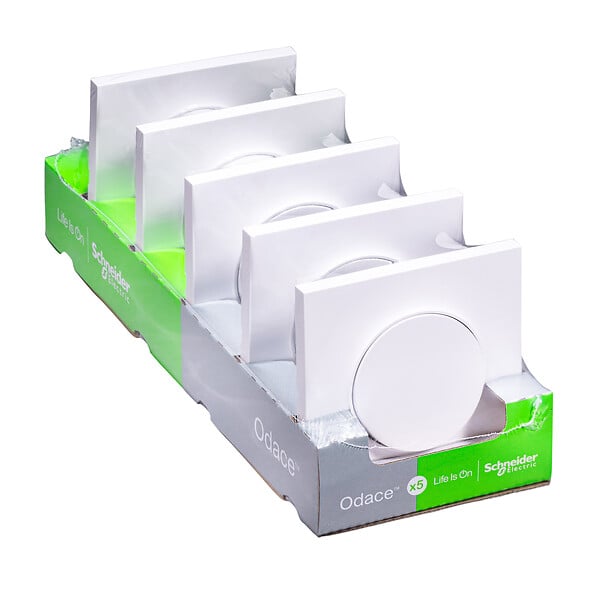 SCHNEIDER ELECTRIC - Va et vient Odace Styl - Blanc - Lot de 5 - large