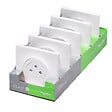 SCHNEIDER ELECTRIC - Prise électrique encastrée Odace 2P+T - Blanc - Lot de 5 - vignette