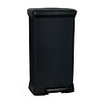 CURVER - Deco bin 50L Poubelle à pédale, 39 x 29 x 73 cm, Noir (187178) - vignette