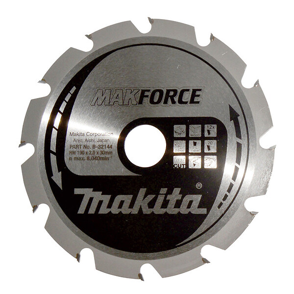 MAKITA - Lame de scie circulaire MAKITA B-32247  (B-08056) MAKFORCE 190 x 30 x 24 dents - large