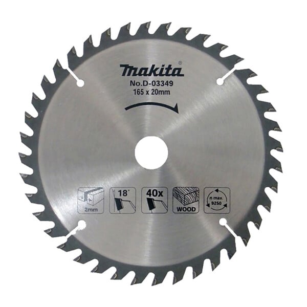 MAKITA - Lame carbure MAKITA B-14607 BOIS pour scie circulaire à batterie HS300D et HS301D Ø 85mm - large
