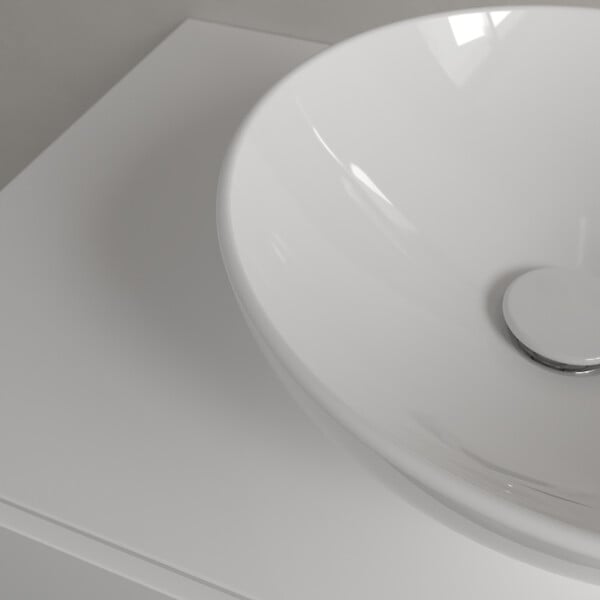 VILLEROY ET BOCH - Villeroy & Boch Loop & Friends Vasque à poser 380 x 380 x 120 mm Blanc sans trop-plein - large