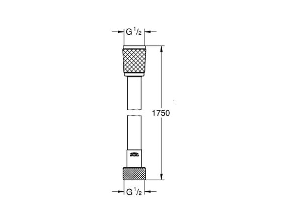GROHE - Flexible de douche RELEXAFLEX L1750mm - GROHE - 28154002 - large