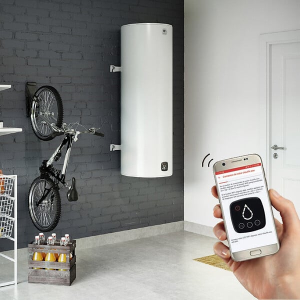 THERMOR - Chauffe-eau DURALIS CONNECT Vertical - 200 l - Vertical mural étroit - Hauteur : 1475 mm - réf : 271094 - THERMOR - large