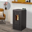 INTERSTOVES - Pack Poêle à Granulés GIOIA 9 Étanche + Kit Conduit Double Flux Vertical Ø80/125 - vignette