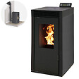 INTERSTOVES - Pack Poêle à granules MARINA 8 Etanche + Kit Conduit Ventouse (sortie façade) - - vignette