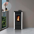 INTERSTOVES - Pack Poêle à granules MARINA 6 Etanche + Kit Conduit Vertical 80/125 - - vignette