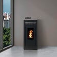 INTERSTOVES - Pack Poêle à granules MARINA 11 Etanche sortie Concentrique sur le dessus + Kit Conduit Ventouse (so - vignette
