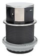 OTIO - Bloc multiprise encastrable 3 prises 16A 2P+T et 2 USB - Alu - Otio - vignette