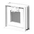 GLASSBLOCKS - Glassblocks fenêtre de ventilation pour briques de verre 19x19 cm, blanc (GBMR1919) - vignette