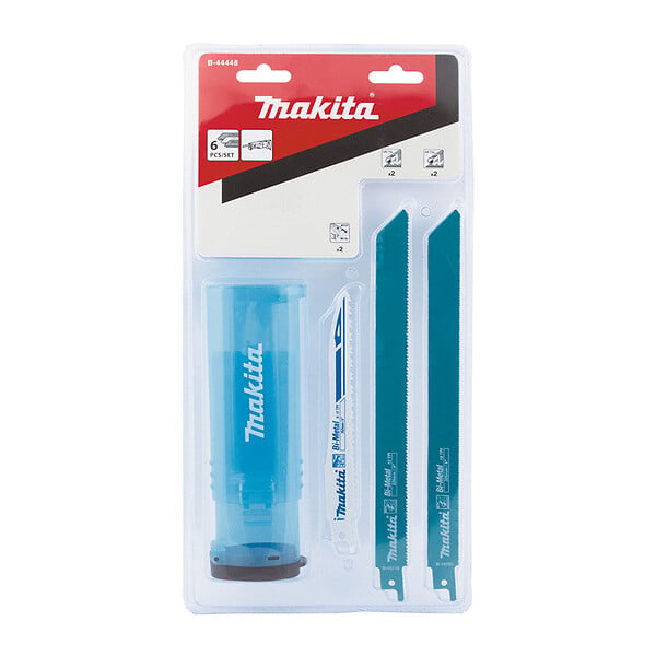 MAKITA - Pack de 6 lames métal pour scie récipro MAKITA B-44448 - large