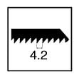 MAKITA - 5 Lames L2 coupe rapide pour scie sauteuse MAKITA A-86309 pour bois, contre-plaqué et PVC 5 à 90mm - vignette