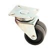 AVL - Roue double galet 50mm platine carré pivotante - AVL - 590051A - vignette