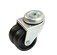 AVL - Roue double galet 50mm à  oeil trou 10mm pivotante - AVL - 590313A - vignette