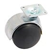 AVL - Roulette double galet 50mm pivotante sur platine - AVL - 595030AC - vignette