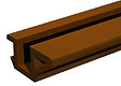 MANTION - Rail PICO 25marron en 2 m - MANTION - 25/200M - vignette