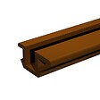 MANTION - Rail PICO 25marron en 2 m - MANTION - 25/200M - vignette
