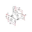 CHERUBINI - Kit support carré 10mm avec flasque pour tête composite - CHERUBINI - A4506_0566 - vignette