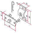 CHERUBINI - Kit support carré 10mm avec flasque pour garda maxi 50Nm - CHERUBINI - A4506_0556 - vignette