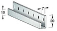 DUVAL - Kit 1 rail 2m + 2 tiges 1,5m + 4 crochets alu argent - CIVIC - 43-0102-4120 - vignette