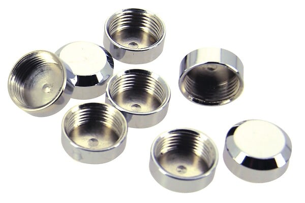 HANGER - Cache vis plat diamètre 18mm laiton chromé boîte de 10 - GUITEL - 9020D18S03 - large