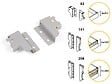 EMUCA - Jeu de fixation vantage pour rehausse simple hauteur 204mm blanc - EMUCA - 3000312 - vignette
