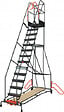 FIMM - Escabeau de rayonnage 14 marches à  immobilisation automatique 150 kg - FIMM - 830008819 - vignette
