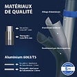 HOSTRÃ–M - Echelle télescopique articulée 3,2m STEMPAKT, escabeau 2x5 marches pliable professionnel multifonction, H max travail 4,1m, Garantie 5 ans, Hoström - vignette