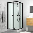 AURLANE - Cabine de douche carrée 80x80x200 cm - vignette