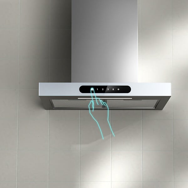 CIARRA - Hotte Apisrante 60cm 650 m³/h 4Vitesses Booster Fonction APP+WIFI CD6102W - large