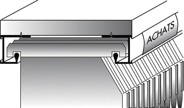 DUVAL - Profil pour dossiers suspendus 221 longueur 2m alu anodisé argent - DUVAL - 42-0102-0202 - large