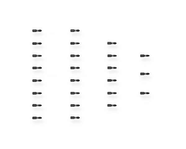 HANGER - Boite de 25 embouts à chocs impact PZ2 25mm - HANGER - 133028 - large