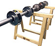 HANGER - Tréteau pliant charge lourde 970mm - HANGER - TRE970 - vignette